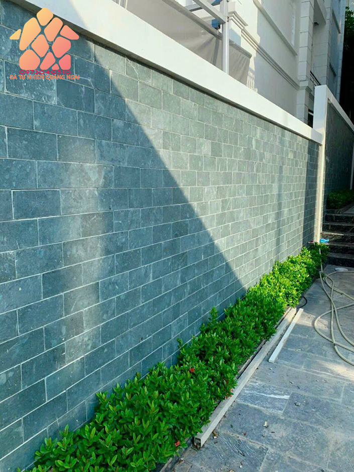 Ứng dụng đá mài rêu trong ốp tường